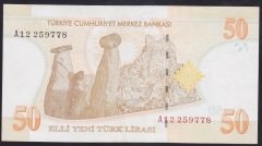 8.EMİSYON 50 YTL A12 259778 ÇÇT ÇİLALTI