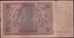 ALMANYA 20 REİCHSMARK 1929 TEMİZ