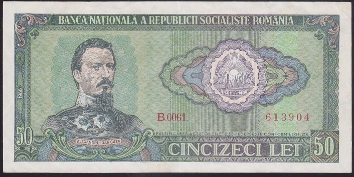 ROMANYA 50 LEİ 1966 ÇÇT +