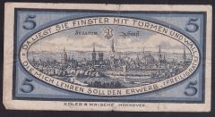 ALMANYA 5 PFENNİNG NOTGELD 1920 TEMİZ