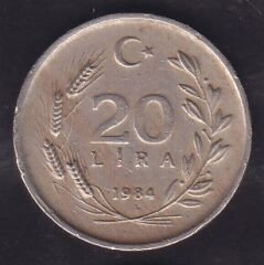 1984 Yılı 20 Lira