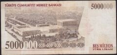 7.Emisyon 5 000 000 Lira K19 546435 Çok Temiz