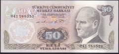 6.Emisyon 1.Tertip 50 Lira H41 768552 Çil
