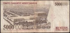 7.Emisyon 5 000 000 Lira I33 210377 Çok Temiz