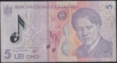 ROMANYA 5 LEİ 2005 ÇOK TEMİZ  POLYMER eski paralar nereye satılır