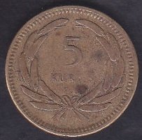 1956 YILI 5 KURUŞ ÇOK TEMİZ
