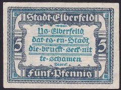 ALMANYA 5 PFENNİNG NOTGELD 1920 ÇÇT ÇİLALTI