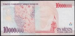 7.Emisyon 10 000 000 Lira E33 892112 Çok Temiz+