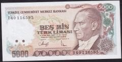 7.Emisyon 4.Tertip 5000 Lira I40 116595 Çil