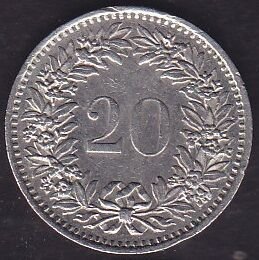 İsviçre 20 Rappen 1979
