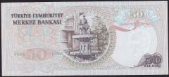 6.Emisyon 1.Tertip 50 Lira H44 386651 Çil
