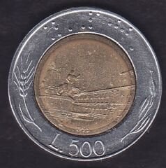 İtalya 500 Liret 1995