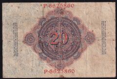 Almanya 20 Mark 1914 Çok Temiz