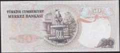 6.Emisyon 1.Tertip 50 Lira H45 278906 Çilaltı