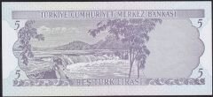6.Emisyon 1.Tertip 5 Lira A70 388839 Çilaltı