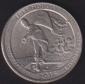 Amerika Çeyrek Dolar 2016 P Hatıra Moultrie Kalesi