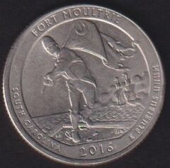 Amerika Çeyrek Dolar 2016 P Hatıra Moultrie Kalesi