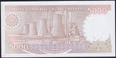 7.Emisyon 4.Tertip 5000 Lira I34 047598 Çil