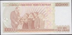 7.Emisyon 3.Tertip 100000 Lira F57 433367 Çilaltı