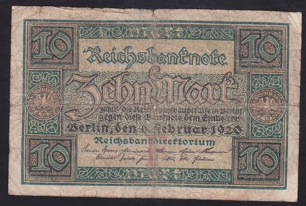 ALMANYA 10 MARK 1920 TEMİZ