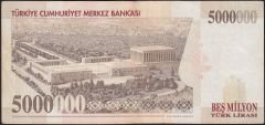 7.Emisyon 5 000 000 Lira D59 313276 Çok Temiz+