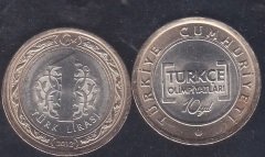2012 YILI TÜRKÇE OLİMPİYATLARI 1 LİRA - DARPHANE POŞETİNDE AÇILMAMIŞ 100 ADET ÇİL