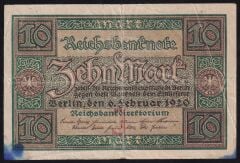 Almanya 10 Mark 1920 Çok Temiz