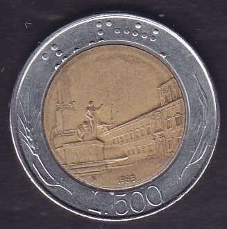 İtalya 500 Liret 1985