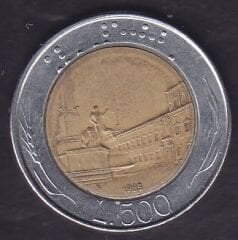 İtalya 500 Liret 1985