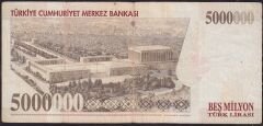 7.Emisyon 5 000 000 Lira K29 638133 Çok Temiz