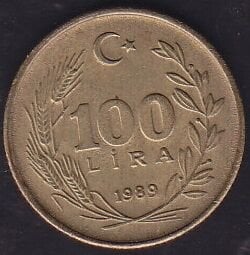 1989 Yılı 100 Lira