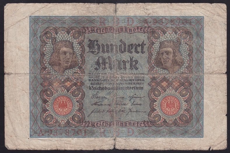 ALMANYA 100 MARK 1920 TEMİZ