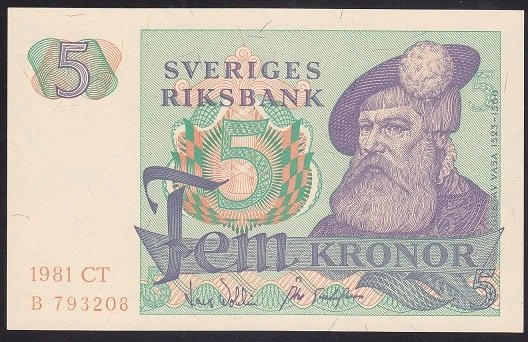 İSVEÇ 5 KRON 1981 ÇİL
