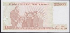 7.EMİSYON 3.TERTİP 100000 LİRA J56 336655 ÇİL