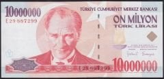 7.Emisyon 10 000 000 Lira E29 887299 Çok Temiz+
