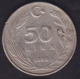 1986 Yılı 50 Lira