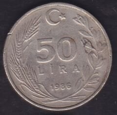 1986 Yılı 50 Lira