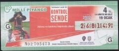 2012 19 Ocak Çeyrek Bilet - G Serisi