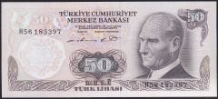 6.Emisyon 1.Tertip 50 Lira H56 183397 Çilaltı Çil