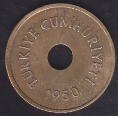 1950 YILI 2.5 KURUŞ ÇOK TEMİZ eski para mezat