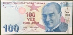 9.EMİSYON 100 LİRA 3.TERTİP D001 845508 ÇİL