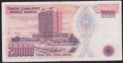 7.EMİSYON 1.TERTİP 20000 LİRA B79 294827 ÇOK TEMİZ