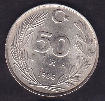 1986 Yılı 50 Lira