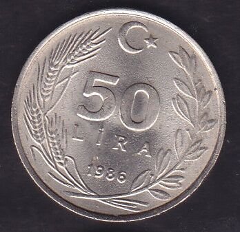 1986 Yılı 50 Lira
