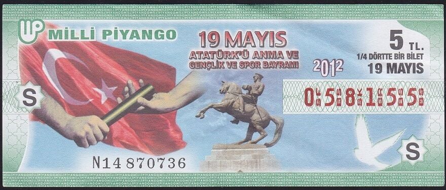 2012 19 Mayıs Çeyrek Bilet - S Serisi