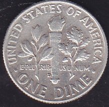 Amerika 1 Dime 1964 D Gümüş ( 2.5 Gram )