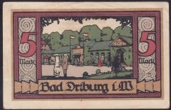 ALMANYA 5 MARK NOTGELD 1921 ÇİLALTI eski para değerleri