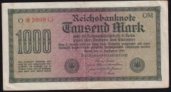 Almanya 1000 Mark 1922 Çok Temiz+ ( Yıldızlı Seri )