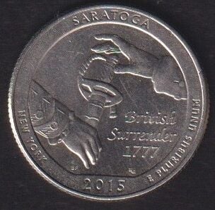 Amerika Çeyrek Dolar 2015 D Hatıra Saratoga Ulusal Tarihi Parkı