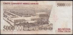 7.Emisyon 5 000 000 Lira K45 013178 Çok Temiz